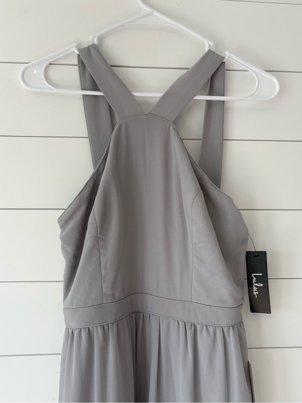 Lulus Air of Romance Gray Maxi Dress Size M NWT Bridesmaid Formal Wedding Guest - Picture 7 of 12